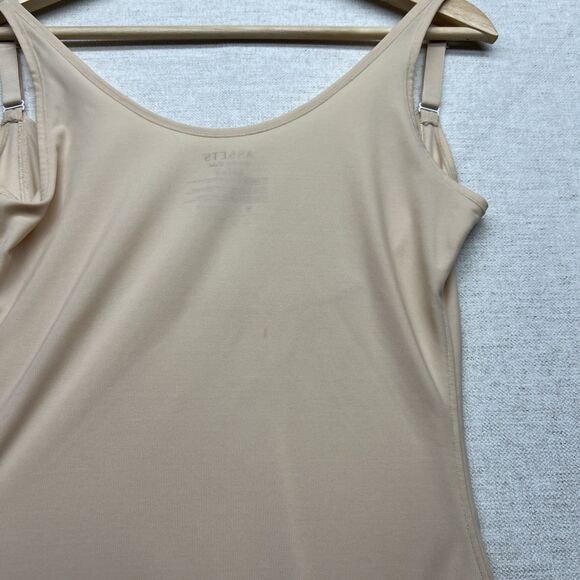 SPANX Assets Red Hot Label Womens Sz L Full Slip Beige/Tan VNeck Shapewear - Picture 13 of 13